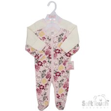 CC211-SS: Girl 2 Pack Sleepsuits (NB-9 Months)